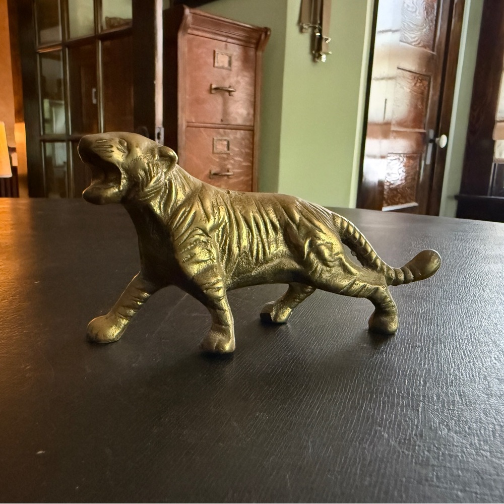 Brass Tiger Figurine